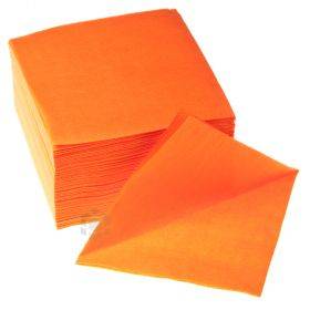 Orange 1-layered napkin 24x24cm, 400pcs/pack