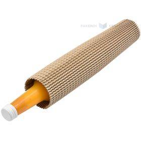 Brown recycled paper bottle protector diam. 70-90mm height 270mm
