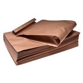 Brown paper bag 23+10x45cm 65g/m2, 100pcs/pack