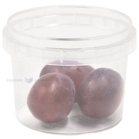 Transparent bucket without lid without handle 110-120ml / 0,110-0,120L with diameter 65mm