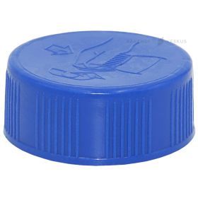 Blue safety cap with EPE coating for HD bottle diameter 38mm