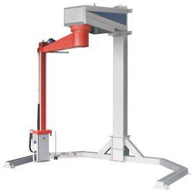 Semi-automatic rotary arm wrapping machines