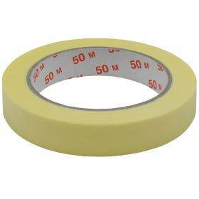 Masking tape with strong glue 19mm wide +60C, 50m/roll