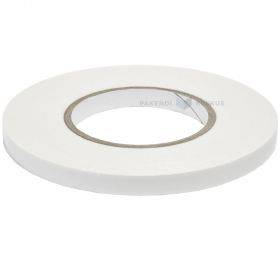 White double-sided PE foam tape 12mm wide 1mm thickness, 10m/roll
