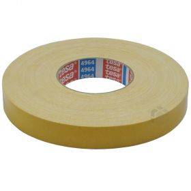 White double-sided carpet tape Tesa 25mm wide, 50m/roll