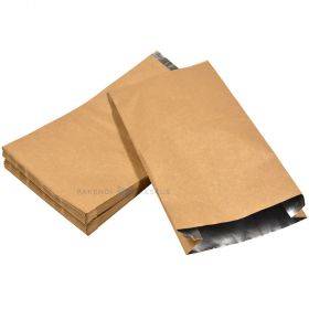 Brown laminated paper grillbag with foil 14+7x29cm, 100pcs/pack