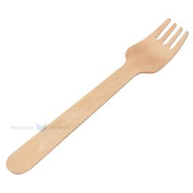 Wooden fork height 16cm, 100pcs/pack