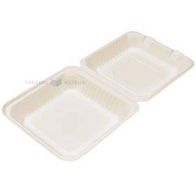 100% biodegradable/compostable 1-compartment food container, 50pcs/pack