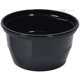 Black PP soup cup 560ml with diameter 12,7cm, 50pcs/pack