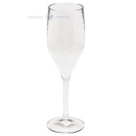 Пластиковый бокал для шампанского многоразового использования 150мл SAN 500х моек в посудомойке