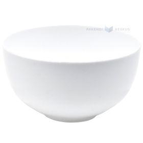 Reusable white plastic bowl 150ml diam. 82mm PS 50x machine washable