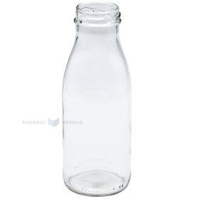 Стеклянная бутылка без крышки объёмом 250мл и диаметром 38мм
