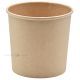 Brown carton food cup 750ml diam 118mm height 108mm, 25pcs/pack