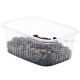 Transparent box for food without lid 200ml, 50pcs/pack