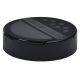 Black lid for plastic jar diameter 63mm with divided sides with pressure seal