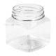 Plastic jar "Square" PET 250ml diameter 63mm