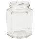 Glass jar without lid Esagonale 314ml diameter 63mm